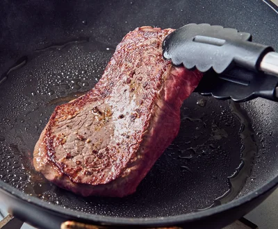 両面を焼く