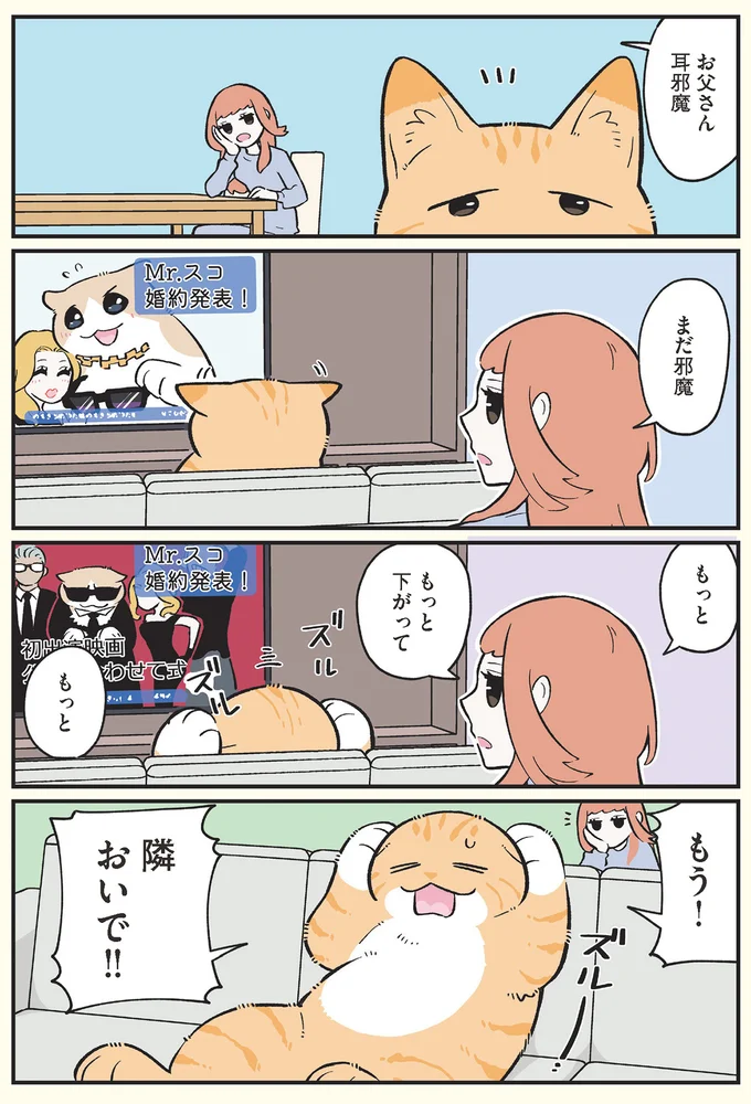 お父さん耳邪魔
