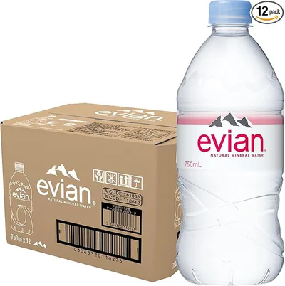 Evian ミネラルウォーター 750ml×12本