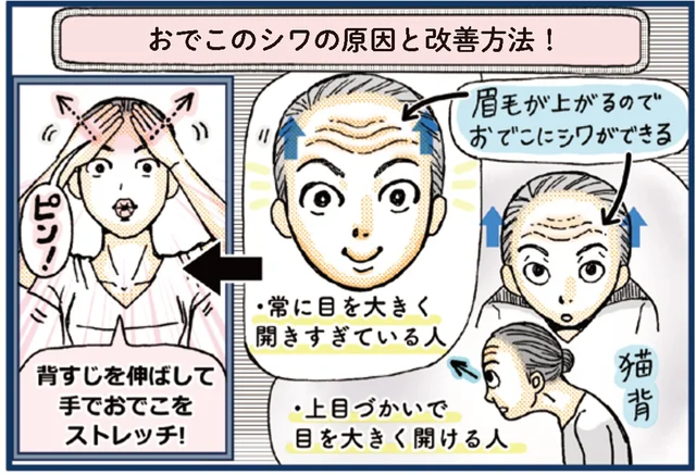 おでこのシワが気になったら。顔のシワやたるみをすっきりさせるフェイストレーニング