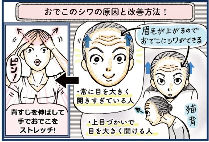 おでこのシワが気になったら。顔のシワやたるみをすっきりさせるフェイストレーニング