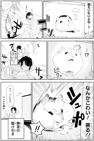 なんかこわい！戻る！！