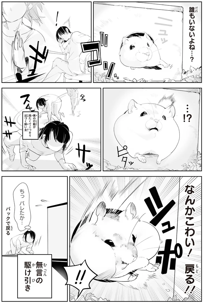 なんかこわい！戻る！！