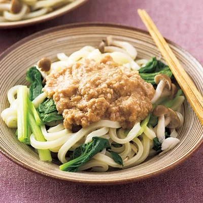 「肉みそうどん」 レタスクラブニュースより