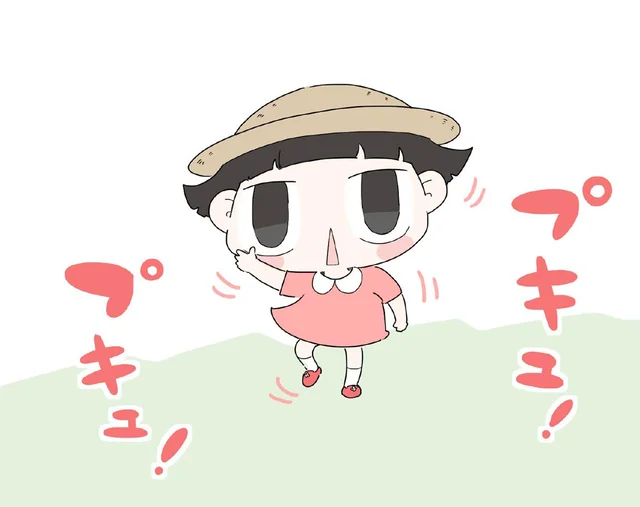音が鳴る靴を買ってもらい嬉しそうな孫。その姿に、かつて娘が履いていた姿を思い出す／ハルとゲン（37）