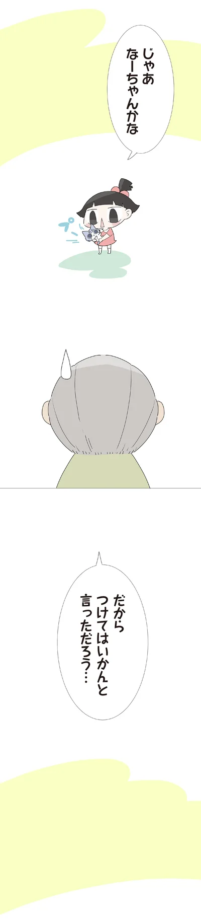 だからつけてはいかんと言っただろう…