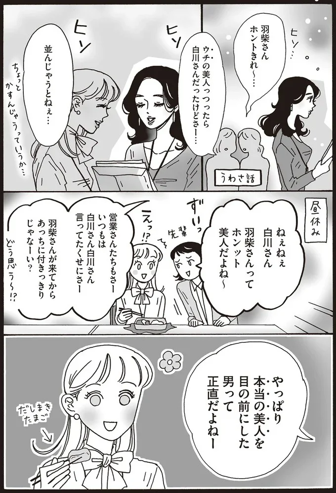本当の美人を目の前にした男って正直だよねー