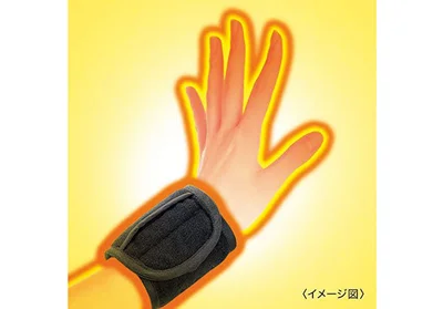 巻くだけで心地よい暖かさが手首に伝わる