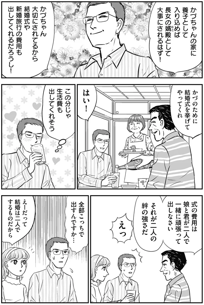 この分じゃ生活費も出してくれそう