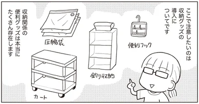収納グッズの導入は
