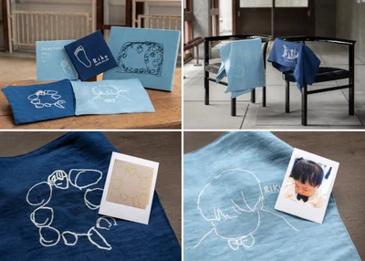 オーダーメイド刺繍で世界にひとつだけの特別な藍染めのアイテムを
