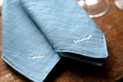 刺繍で特別感をプラス