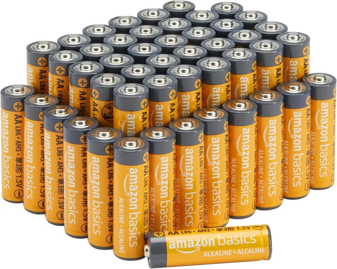 Amazonベーシック 乾電池 単3形 単三電池 アルカリ 保存期限10年 48個セット 1.5V 液漏れ防止