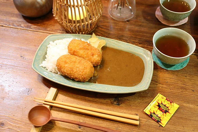 カニクリームコロッケって見た目も可愛い!