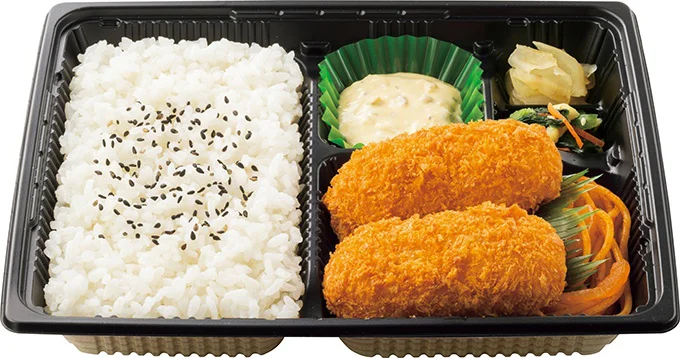 とろ~り、なめらか カニクリームコロッケ弁当