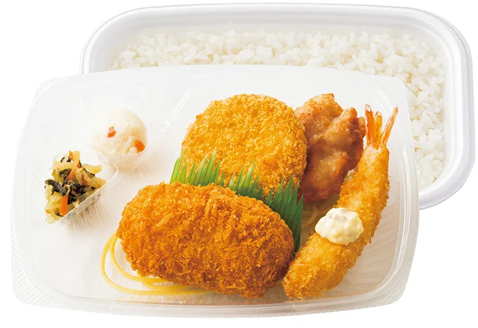 から揚・メンチ・エビフライ入り カニコロミックス弁当