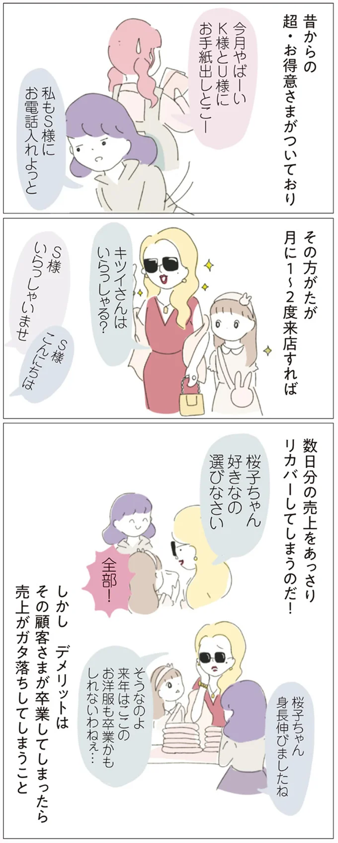 昔からの超・お得意様がついており
