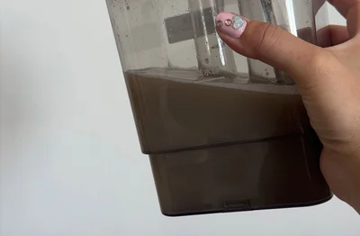 お掃除後の汚水タンク