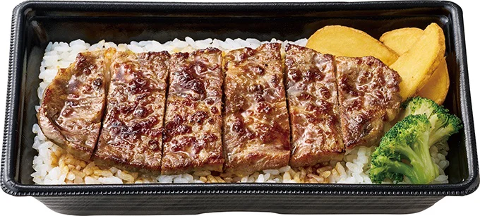 アンガスビーフステーキ重　960円