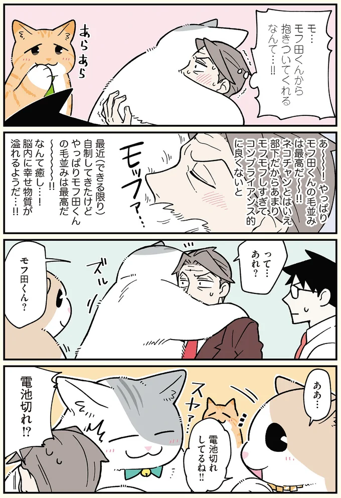 やっぱりモフ田くんの毛並みは最高だ〜〜‼
