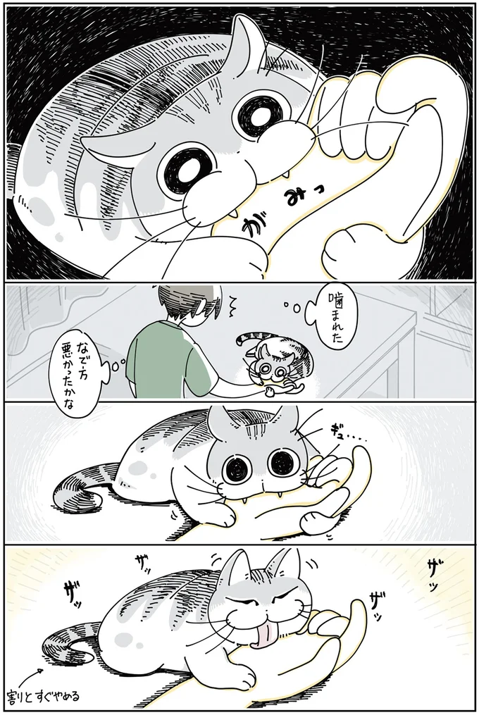 なで方悪かったかな