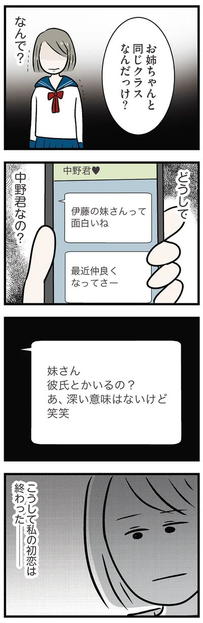 私の初恋は終わった