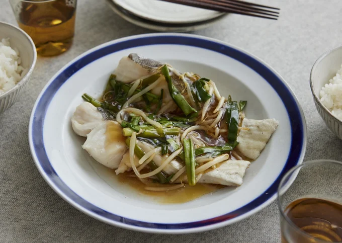 魚料理もレンジでラクラク!「たらのもやしあんかけ」