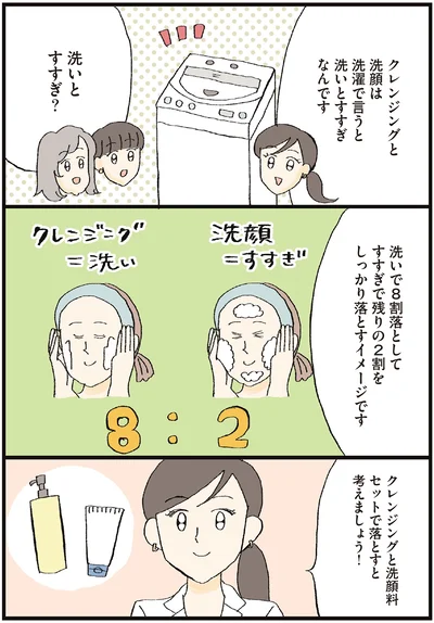 クレンジングと洗顔料セットで落とすと考えましょう！