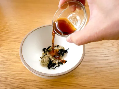 めんつゆは1人分に小さじ2杯