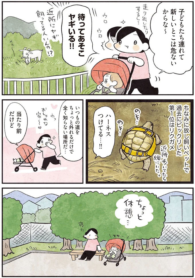 子どもたち連れて新しいとこは危ないからな〜