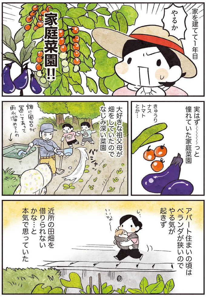 実はず〜〜〜っと憧れていた家庭菜園
