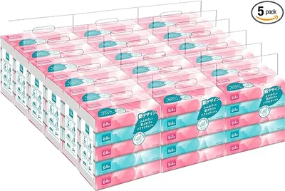 【箱売り】ハロー ソフトパックティッシュ 2枚組 150組 5個1パック x 18パック入