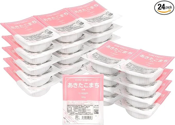 by Amazon パックご飯 あきたこまち 180g×24個