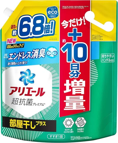 アリエール 洗濯洗剤 液体 部屋干しプラス 詰め替え 2.6kg＋増量