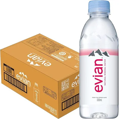 evian 硬水 ミネラルウォーター 330ml×24本