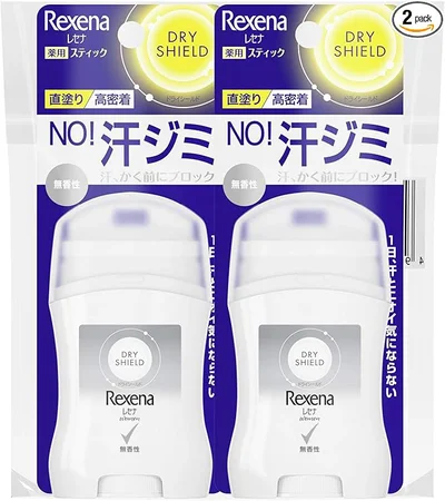 Rexena ドライシールド パウダースティック 2本 医薬部外品