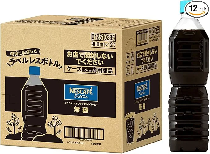 ネスカフェ ボトルコーヒー 無糖 900ml×12本