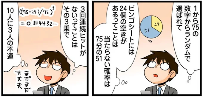 当たらない確率は