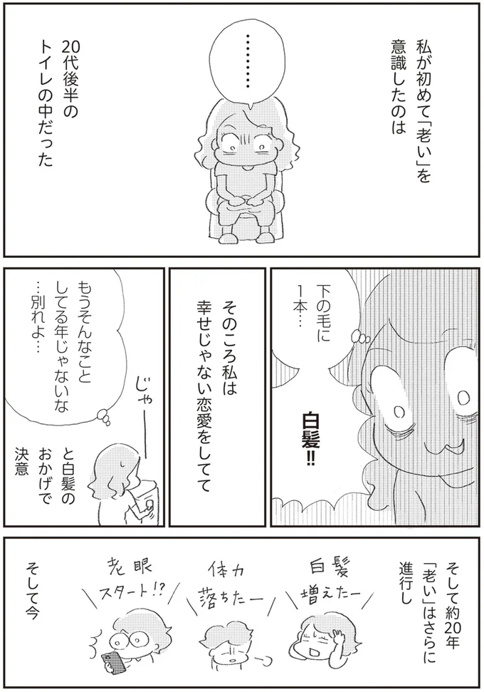 初めて「老い」を意識したのは