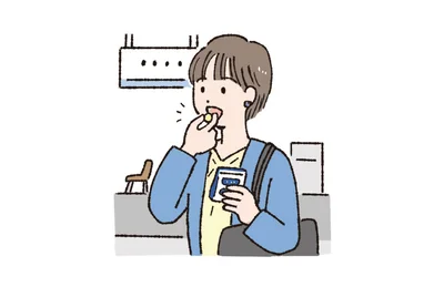 通勤のお供にはあめやガムを！