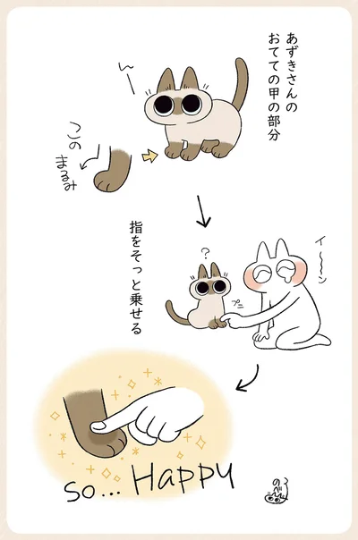 おてての甲の部分
