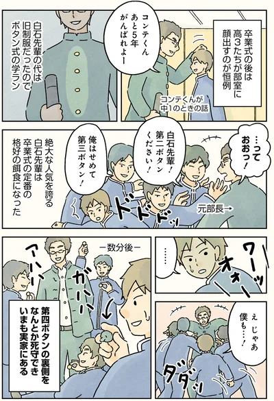 俺はせめて第三ボタン！
