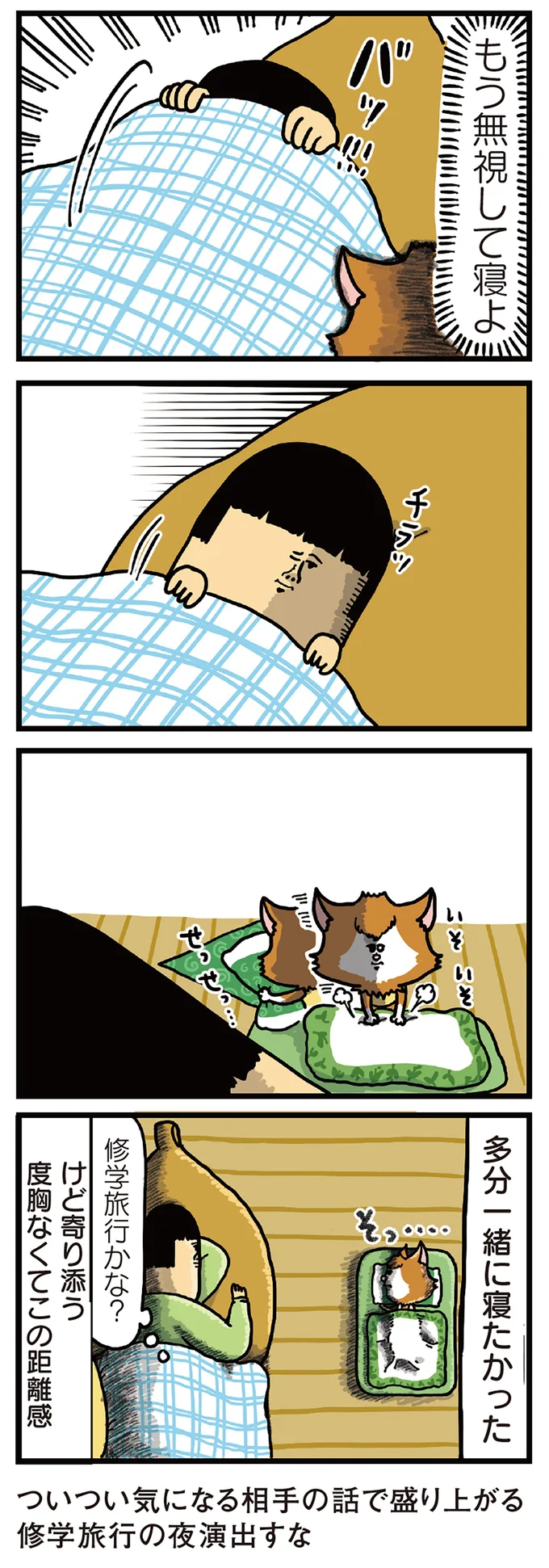 多分一緒に寝たかった