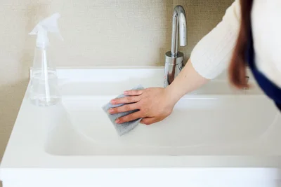水回りの汚れ用掃除シート＋清酒スプレーで洗剤いらず！磨くように拭いて