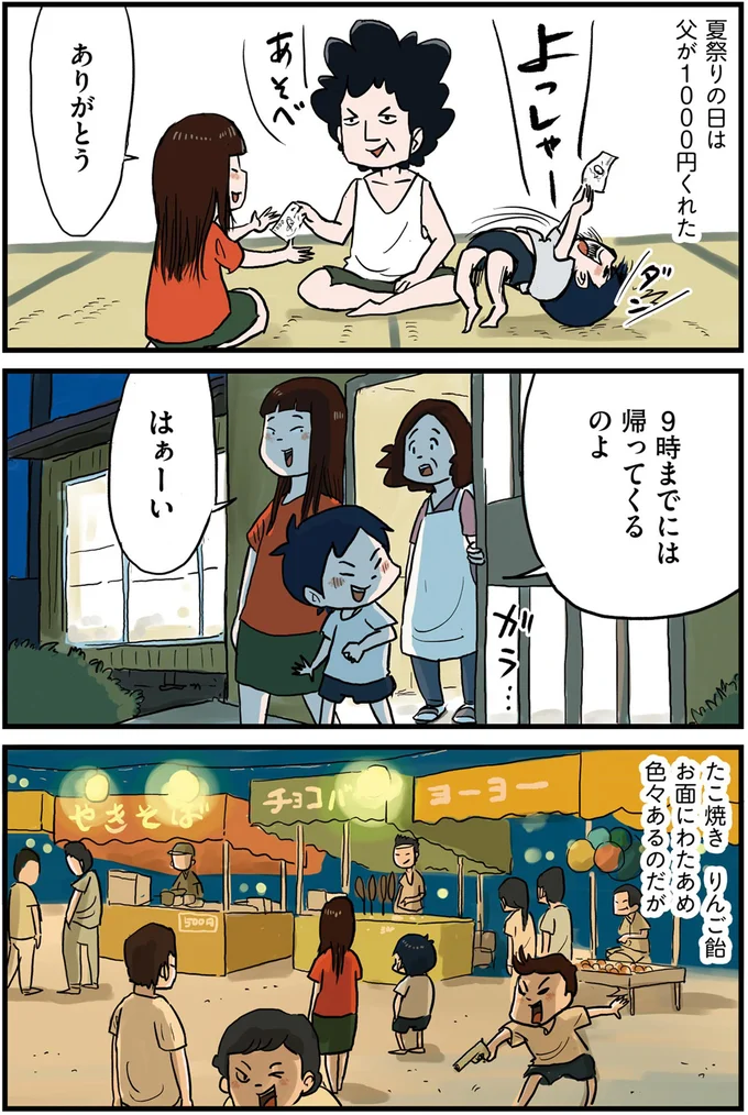 夏祭りの日は父が1000円くれた