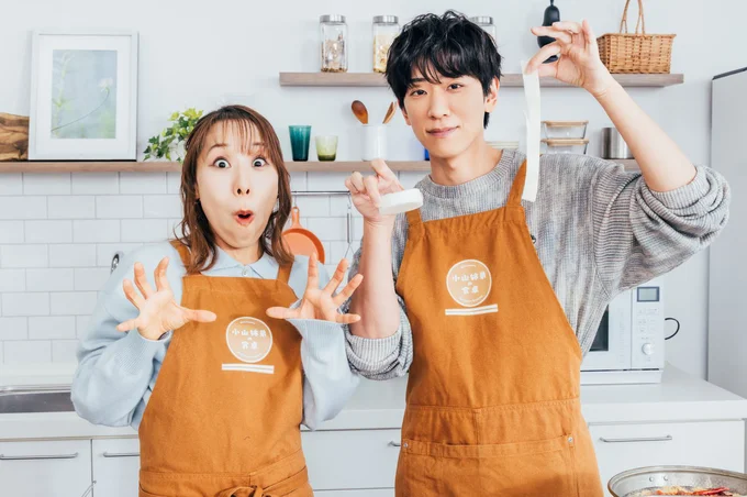 小山さんの立派な桂剥きにみきママさんもびっくり&嬉しそうな笑顔