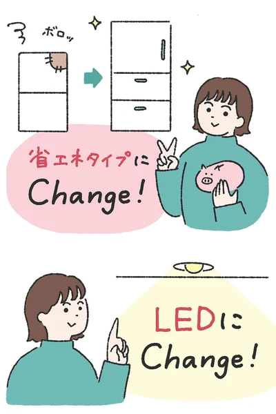 省エネ家電への買い替えが近道！