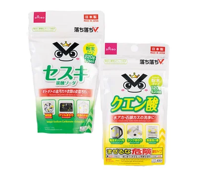 【DAISO】落ち落ちVセスキ炭酸ソーダ／落ち落ちVクエン酸