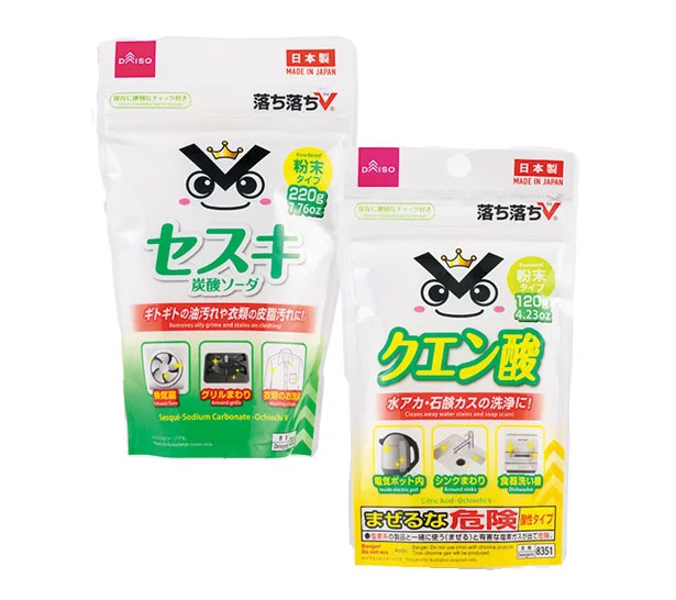 【DAISO】落ち落ちVセスキ炭酸ソーダ/落ち落ちVクエン酸