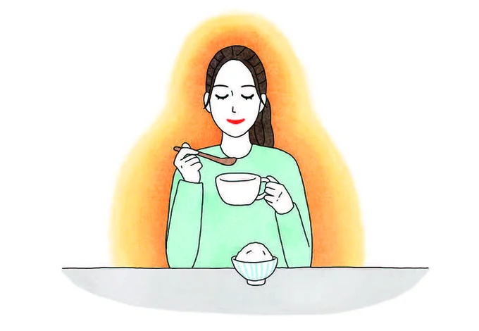 楽しんだあとは栄養満点のスープでリセット
